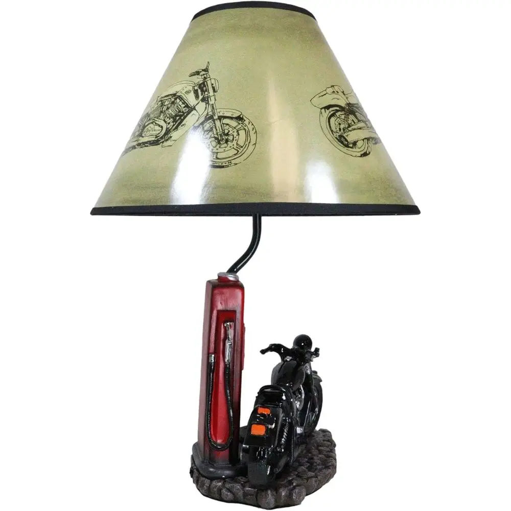 Vintage Retro Black Motorcycle - Lighting Decoration For Home recension och pris