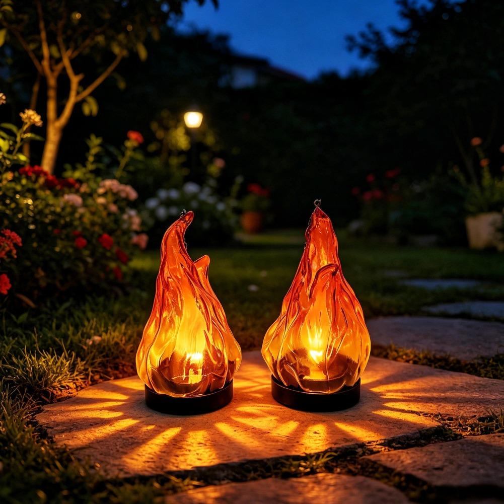 Solar Flame Hanging Lantern Li - Lighting Decor Outdoor recension och pris