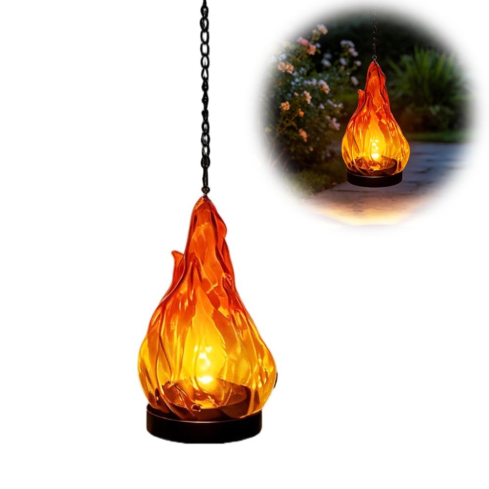 Solar Flame Hanging Lantern Li - Lighting Decor Outdoor recension och pris