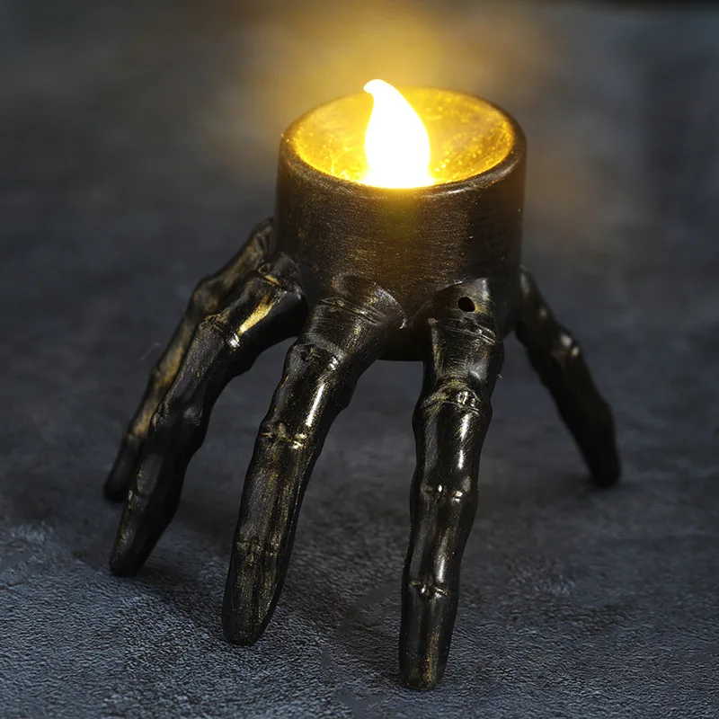 Halloween Break The Arm Skull  - Orange Lighting Decor recension och pris