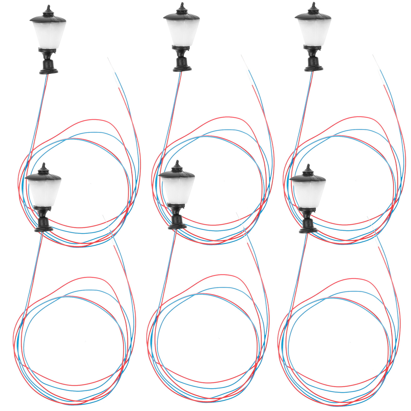 6Pcs Miniature Street Lamp ABS - Lighting Decor For House recension och pris
