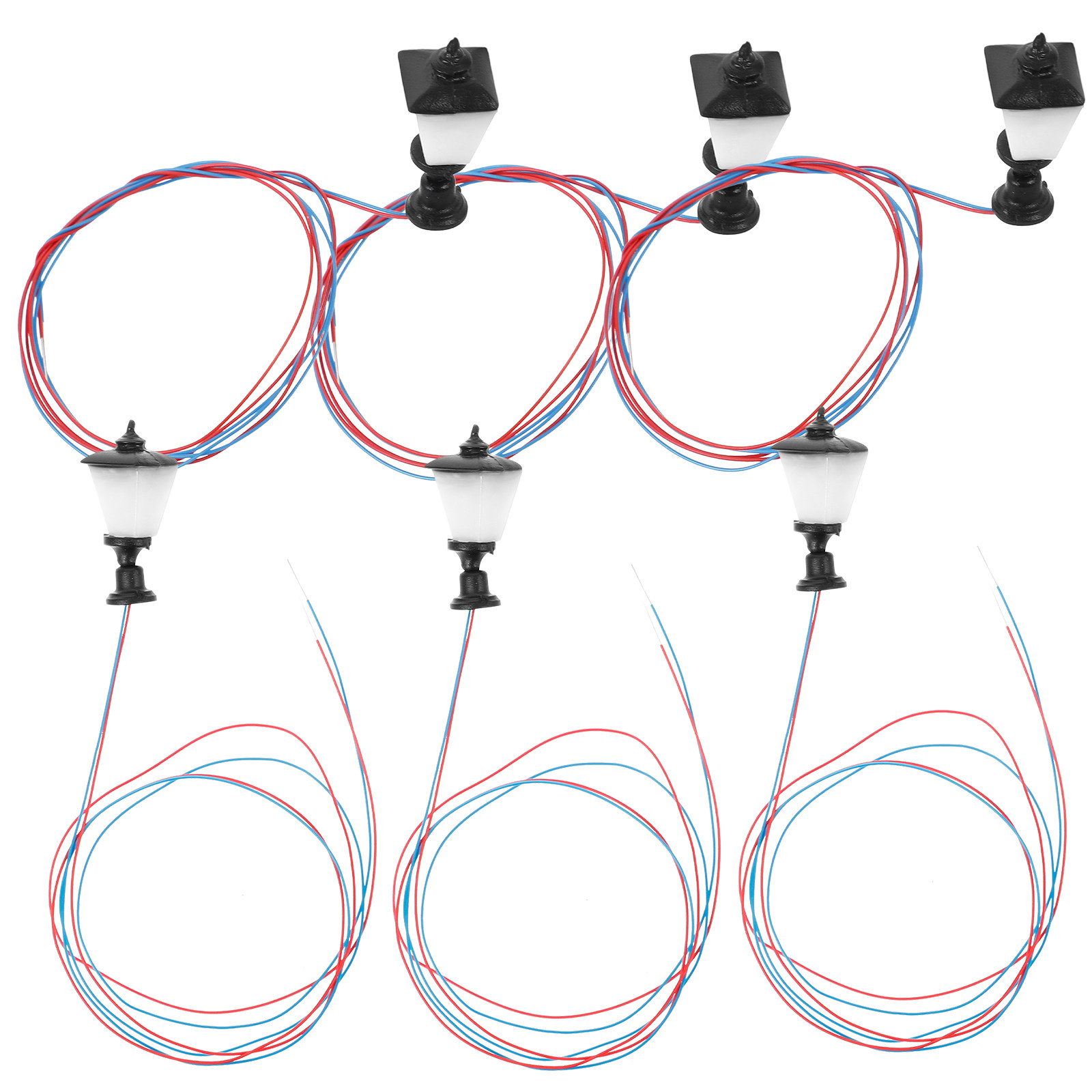 6Pcs Miniature Street Lamp ABS - Lighting Decor For House recension och pris