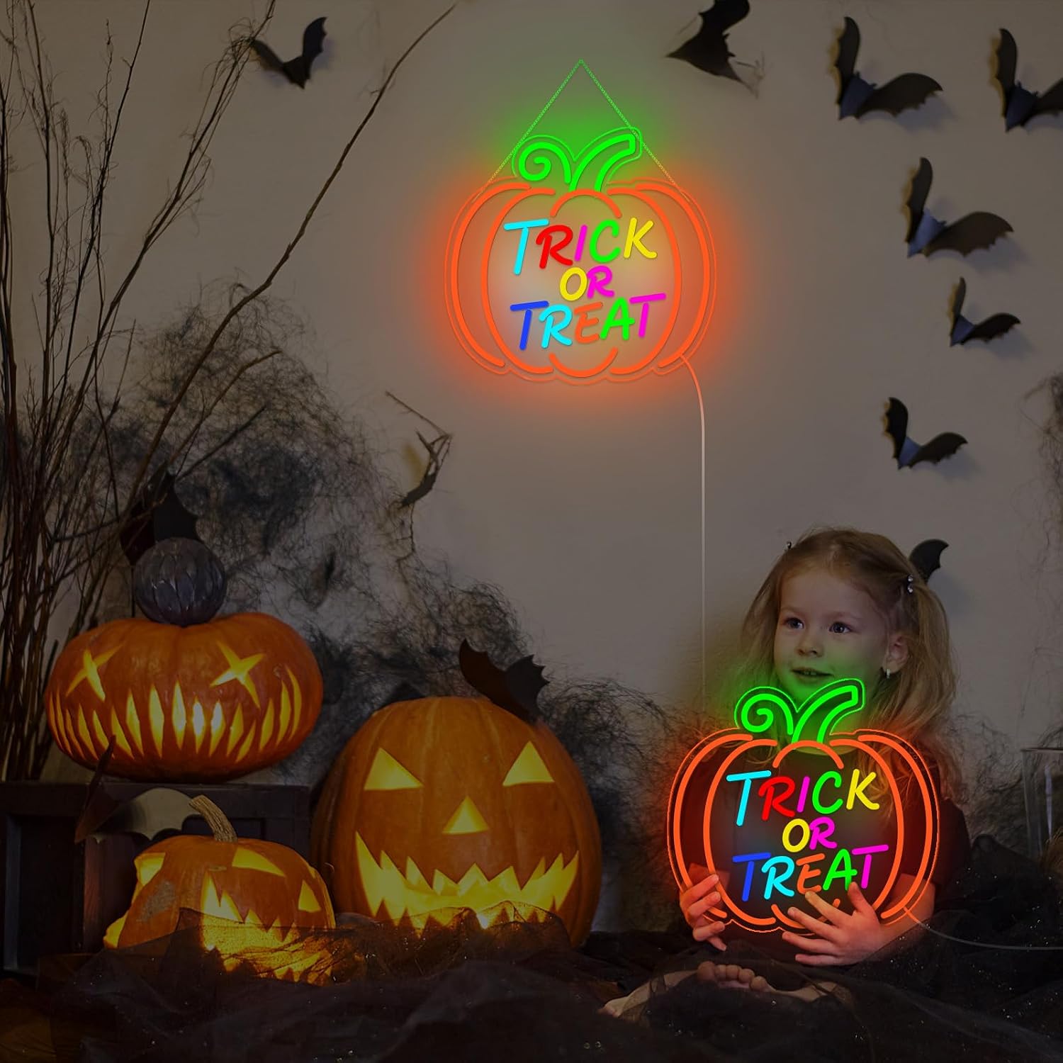 Trick Or Treat Pumpkin LED Neo - Home Decor Lighting Tricks recension och pris