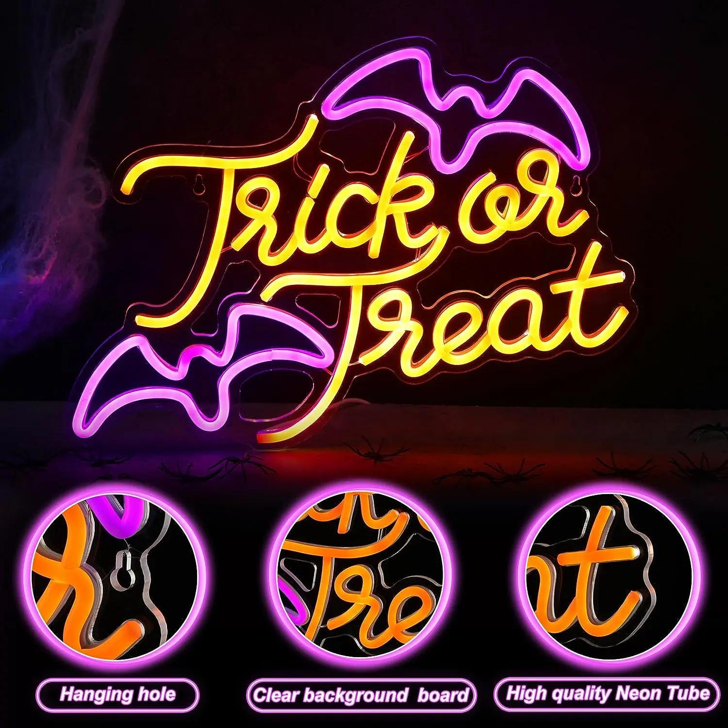 Trick or Treat Bat Neon Light  - Home Decor Lighting Tricks recension och pris